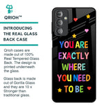 Magical Words Glass Case for Samsung Galaxy F23 5G