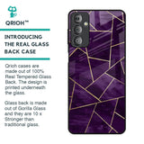 Geometric Purple Glass Case For Samsung Galaxy F23 5G