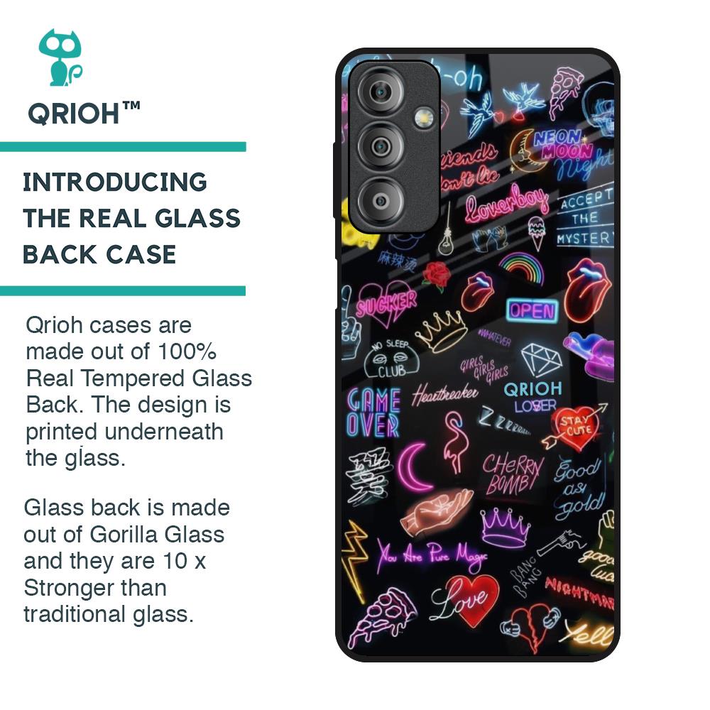 Accept The Mystery Glass Case for Samsung Galaxy F23 5G