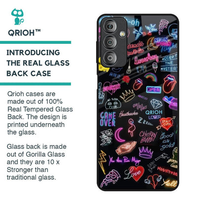 Accept The Mystery Glass Case for Samsung Galaxy F23 5G