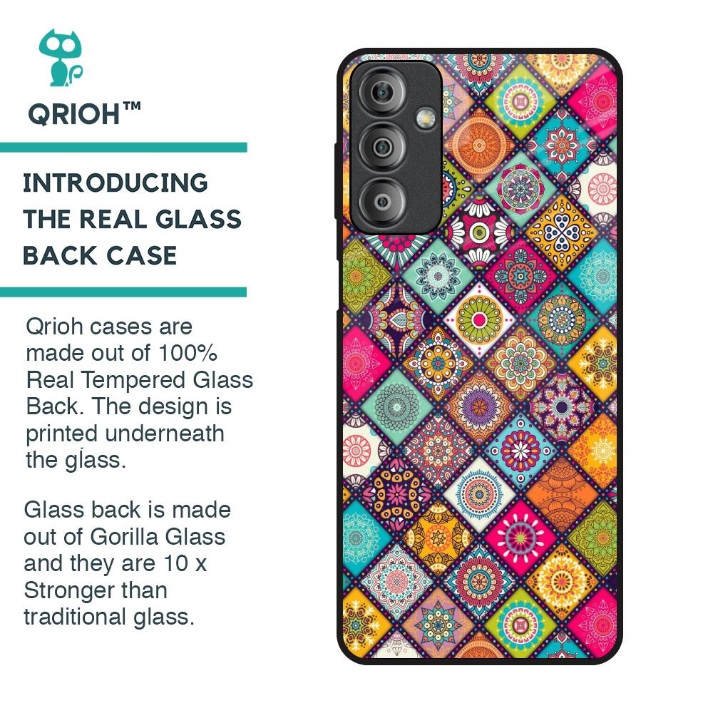 Multicolor Mandala Glass Case for Samsung Galaxy F23 5G