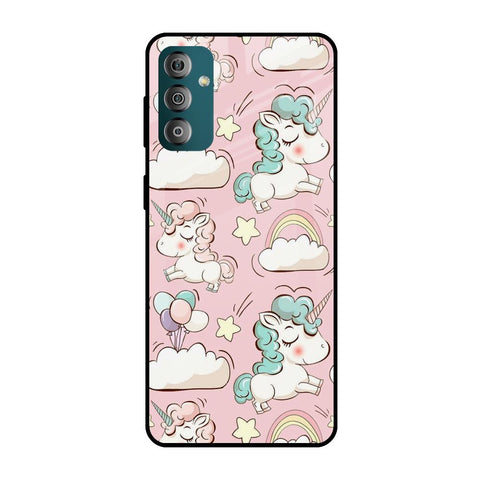 Balloon Unicorn Samsung Galaxy F23 5G Glass Cases & Covers Online