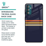 Tricolor Stripes Glass Case For Samsung Galaxy F23 5G