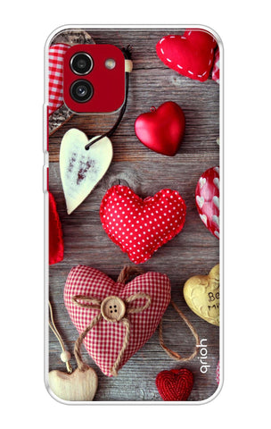 Valentine Hearts Samsung Galaxy A03 Back Cover