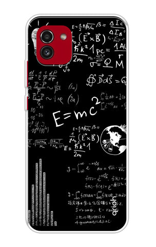 Equation Doodle Samsung Galaxy A03 Back Cover