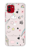 Unicorn Doodle Samsung Galaxy A03 Back Cover