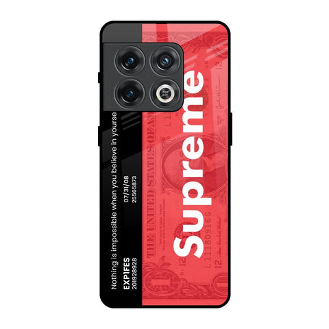 Supreme Ticket OnePlus 10 Pro Glass Back Cover Online