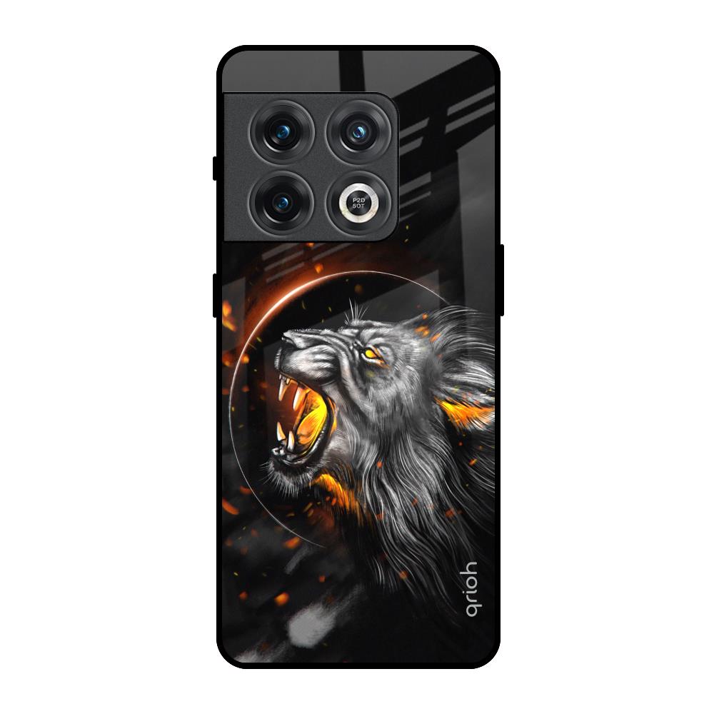 Aggressive Lion OnePlus 10 Pro Glass Back Cover Online