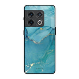 Blue Golden Glitter OnePlus 10 Pro Glass Back Cover Online