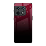 Wine Red OnePlus 10 Pro Glass Back Cover Online