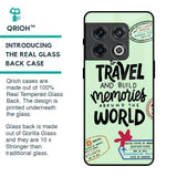 Travel Stamps Glass Case for OnePlus 10 Pro