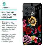Floral Decorative Glass Case For OnePlus 10 Pro