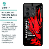 Red Vegeta Glass Case for OnePlus 10 Pro