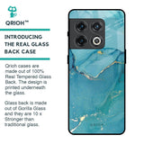 Blue Golden Glitter Glass Case for OnePlus 10 Pro