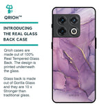 Purple Gold Marble Glass Case for OnePlus 10 Pro