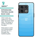 Wavy Blue Pattern Glass Case for OnePlus 10 Pro