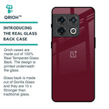 Classic Burgundy Glass Case for OnePlus 10 Pro