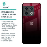 Wine Red Glass Case For OnePlus 10 Pro