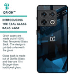 Polygonal Blue Box Glass Case For OnePlus 10 Pro