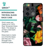 Flowers & Butterfly Glass Case for OnePlus 10 Pro