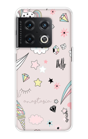 Unicorn Doodle OnePlus 10 Pro Back Cover