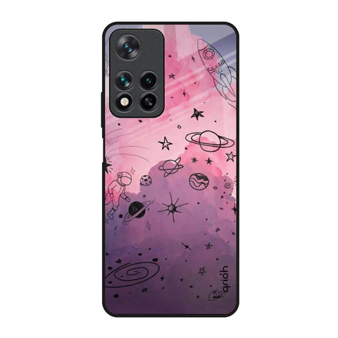 Space Doodles Redmi Note 11 Pro 5G Glass Back Cover Online