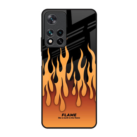 Fire Flame Redmi Note 11 Pro 5G Glass Back Cover Online