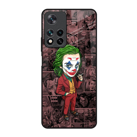 Joker Cartoon Redmi Note 11 Pro 5G Glass Back Cover Online