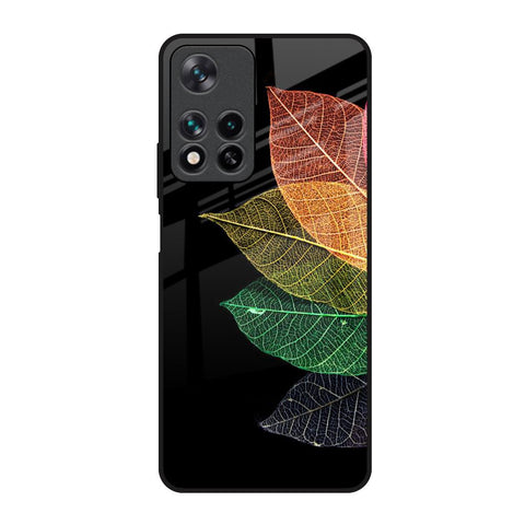 Colorful Leaves Redmi Note 11 Pro 5G Glass Back Cover Online