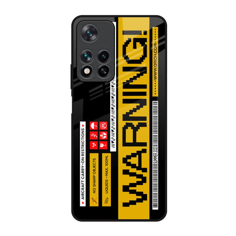 Aircraft Warning Redmi Note 11 Pro 5G Glass Back Cover Online
