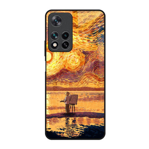 Sunset Vincent Redmi Note 11 Pro 5G Glass Back Cover Online
