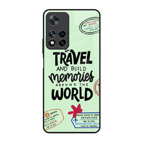 Travel Stamps Redmi Note 11 Pro 5G Glass Back Cover Online