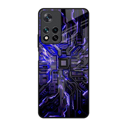 Techno Color Pattern Redmi Note 11 Pro 5G Glass Back Cover Online