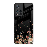 Floating Floral Print Redmi Note 11 Pro 5G Glass Back Cover Online