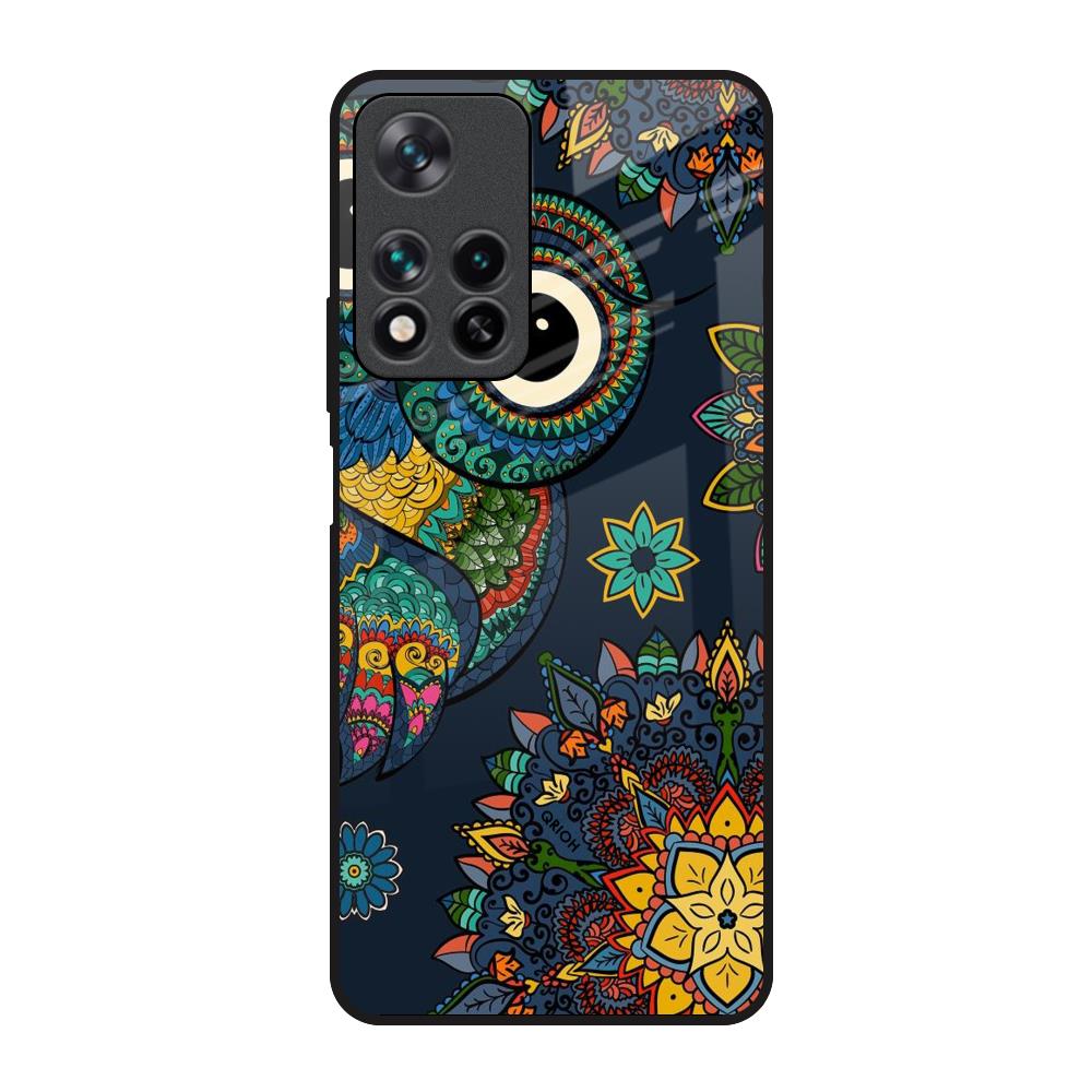 Owl Art Redmi Note 11 Pro 5G Glass Back Cover Online