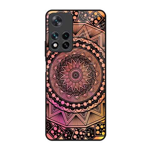 Floral Mandala Redmi Note 11 Pro 5G Glass Back Cover Online