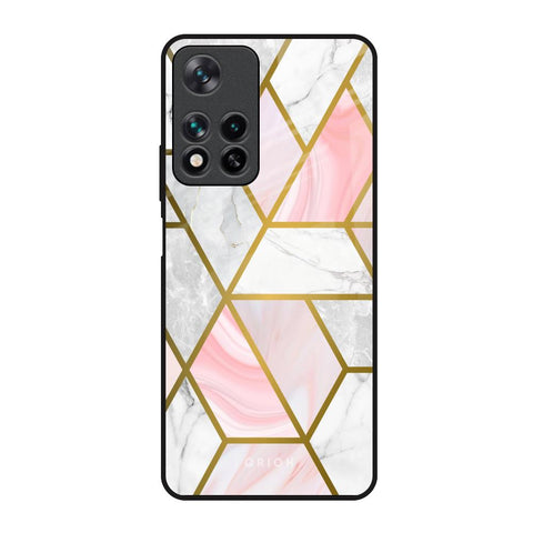 Geometrical Marble Redmi Note 11 Pro 5G Glass Back Cover Online