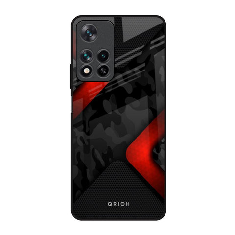 Modern Camo Abstract Redmi Note 11 Pro 5G Glass Back Cover Online
