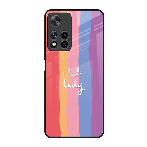 Lucky Abstract Redmi Note 11 Pro 5G Glass Back Cover Online