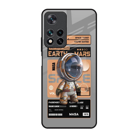Space Ticket Redmi Note 11 Pro 5G Glass Back Cover Online
