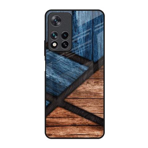 Wooden Tiles Redmi Note 11 Pro 5G Glass Back Cover Online