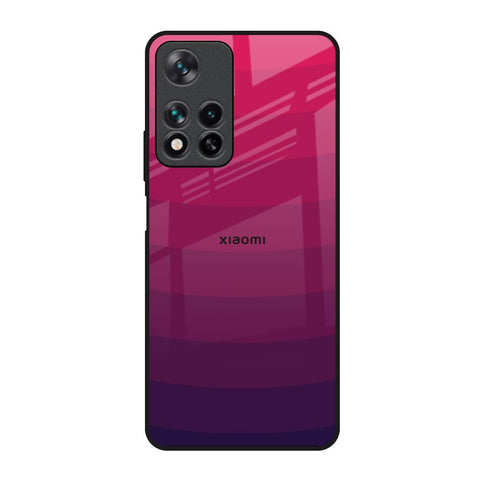 Wavy Pink Pattern Redmi Note 11 Pro 5G Glass Back Cover Online