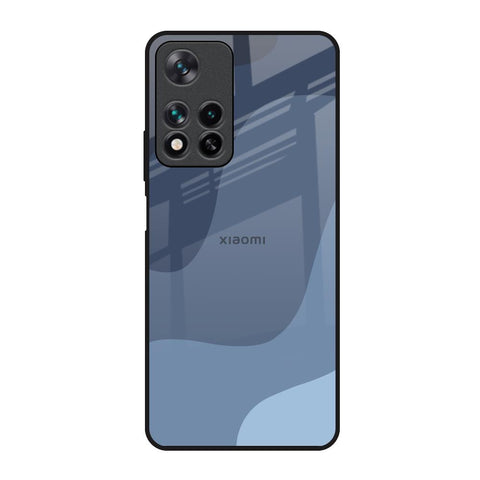 Navy Blue Ombre Redmi Note 11 Pro 5G Glass Back Cover Online