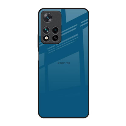 Cobalt Blue Redmi Note 11 Pro 5G Glass Back Cover Online