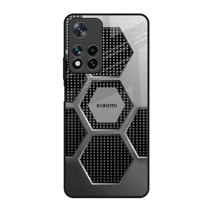 Hexagon Style Redmi Note 11 Pro 5G Glass Back Cover Online