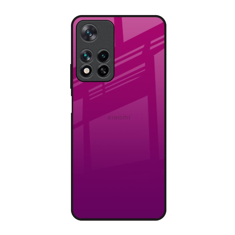 Magenta Gradient Redmi Note 11 Pro 5G Glass Back Cover Online