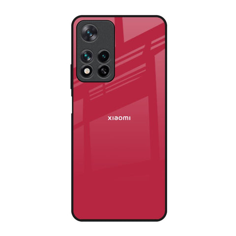 Solo Maroon Redmi Note 11 Pro 5G Glass Back Cover Online
