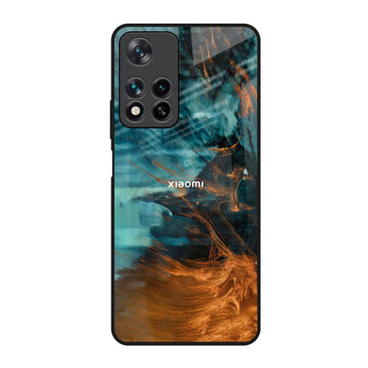 Golden Splash Redmi Note 11 Pro 5G Glass Back Cover Online