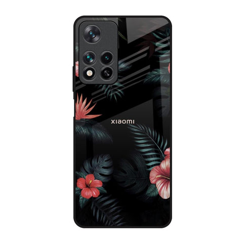 Tropical Art Flower Redmi Note 11 Pro 5G Glass Back Cover Online