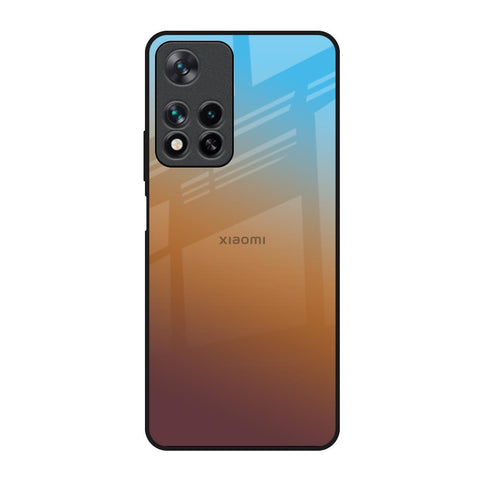 Rich Brown Redmi Note 11 Pro 5G Glass Back Cover Online